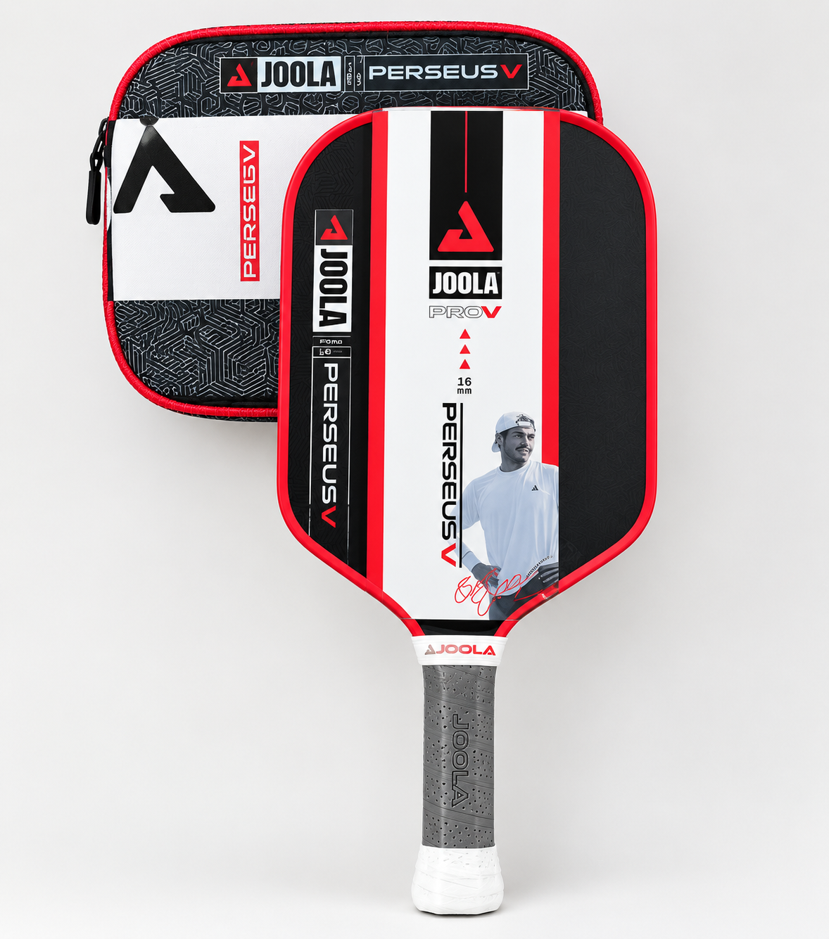 JOOLA Perseus V Pickleball Paddle 16mm Graphite Face with Protective Case