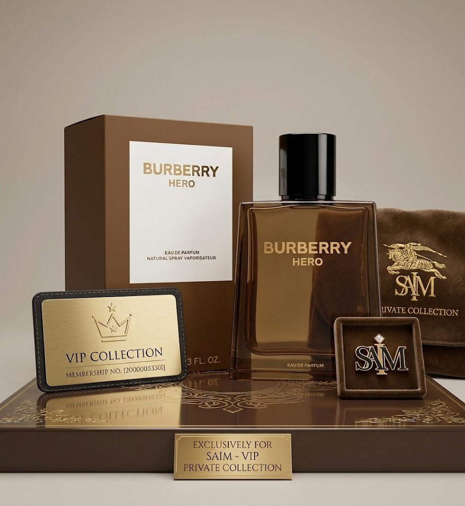 Burberry Hero Eau de Parfum for Men 3.3 oz / 100 ml Natural Spray – Premium Long-Lasting Luxury Fragrance