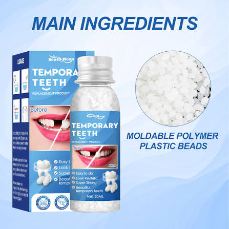 South Moon Solid Dental Gel Fixing Teeth Temporary Filling Cavities Filling Gel Dentures Denture Gap Filling Gel