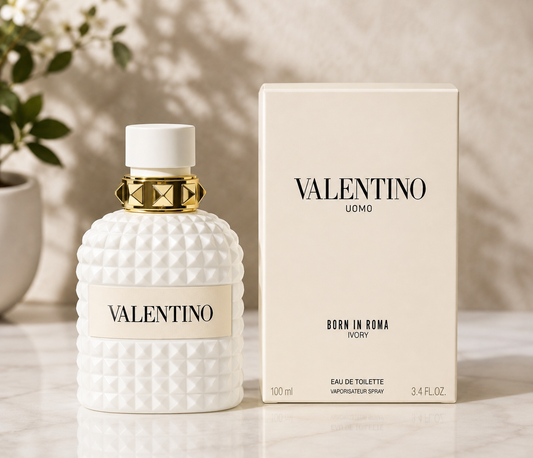 Valentino Uomo Born In Roma Ivory Eau de Toilette 100ml / 3.4oz – Luxury Men’s Fragrance