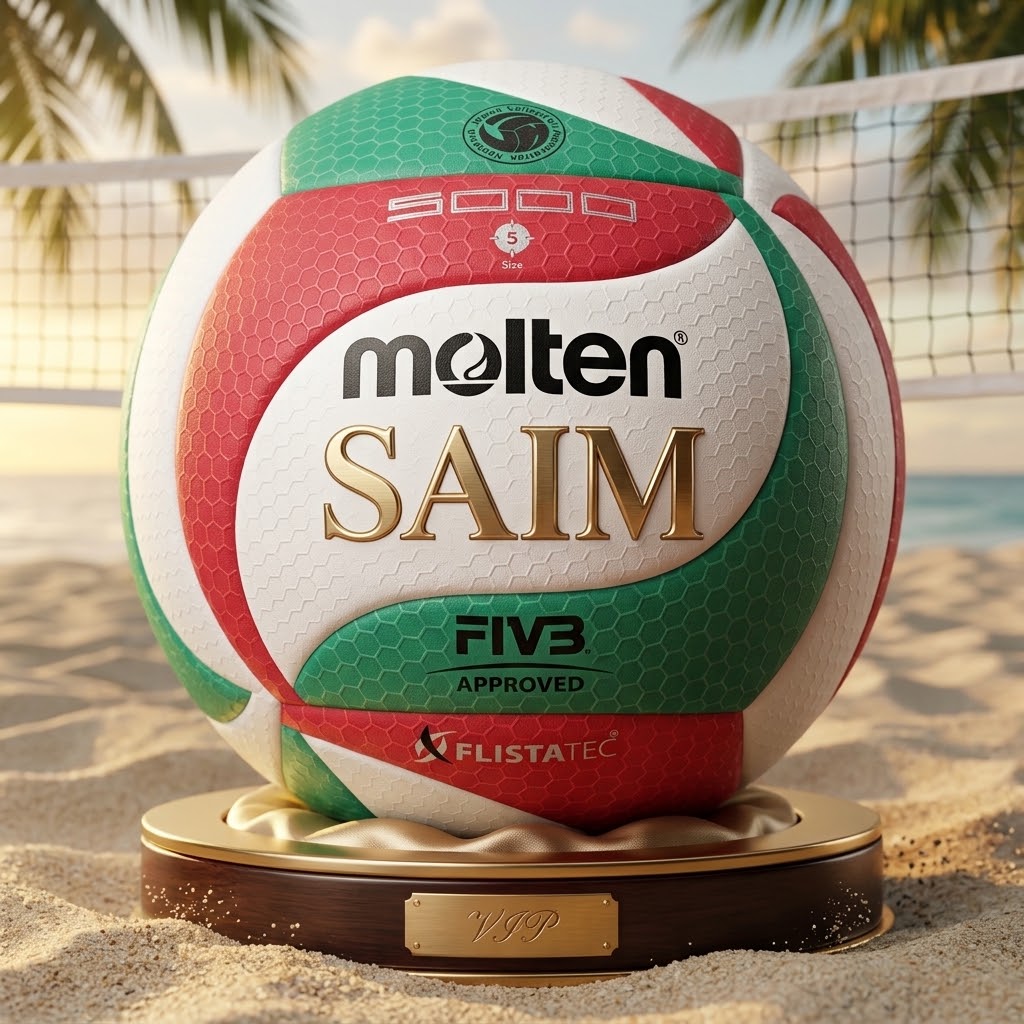 Molten V5M5000 FIVB Approved Volleyball Official Match Game Ball Green Red White