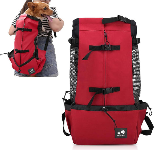 Pet Dog Carrier Bag Carrier For Dogs Backpack Out Double Shoulder Portable Travel Backpack Outdoor Dog Carrier Bag Travel