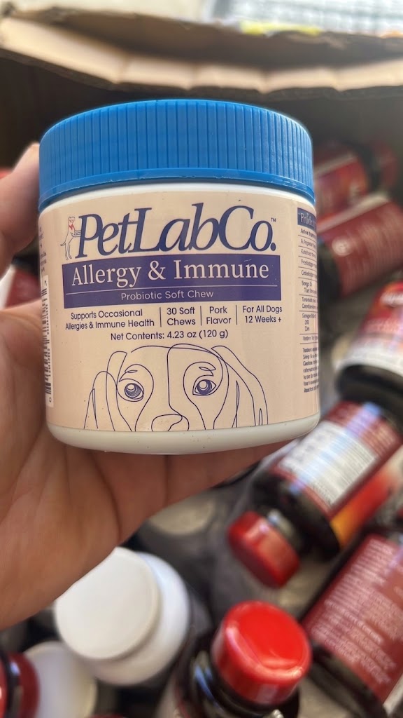 PetLab Co. Allergy & Immune Probiotic Soft Chews for Dogs – 30 Chews, 120g, Pork Flavor
