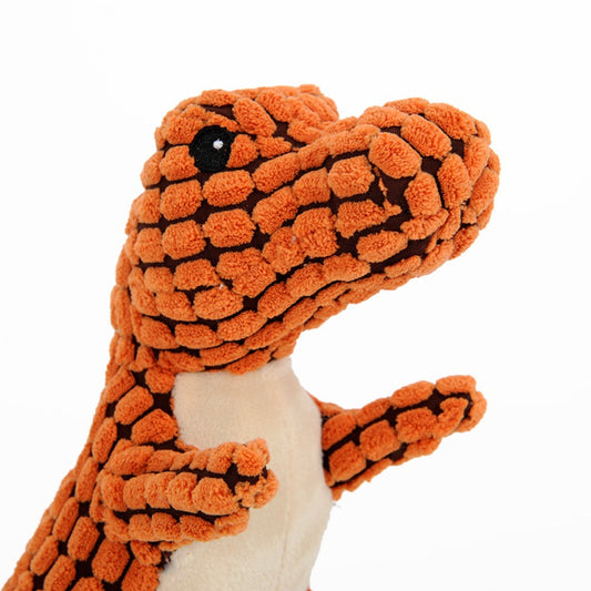 Dinosaur Plush Dog Chew Toy