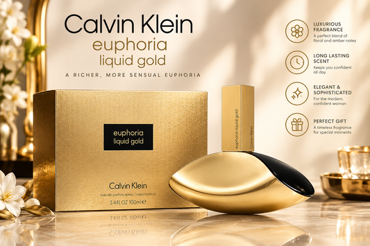Calvin Klein Euphoria Liquid Gold Eau de Parfum Spray 100ml / 3.4 oz Women’s Fragrance