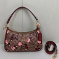 COACH Teri Shoulder Signature Canvas Cherry Print CY694 Outlet New