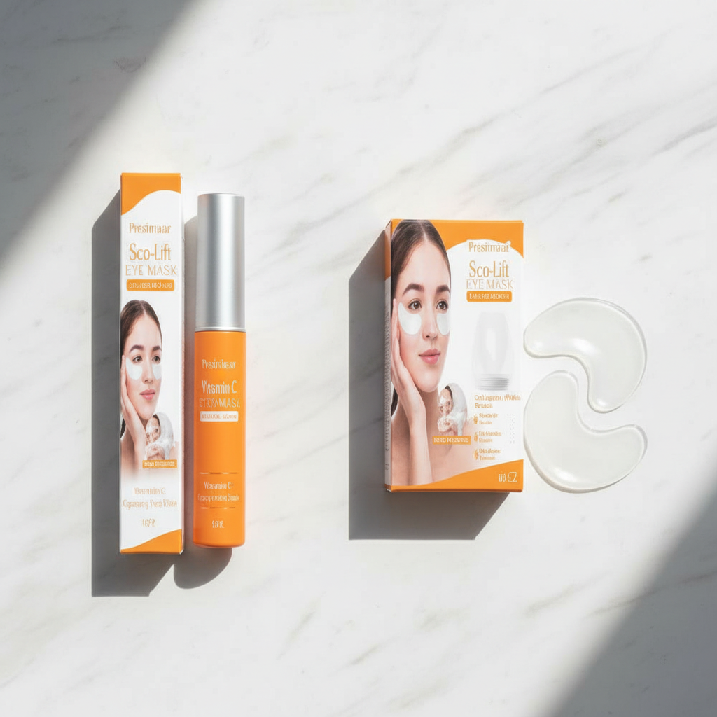Collagen Eye Mask Product - Marble Flat Lay