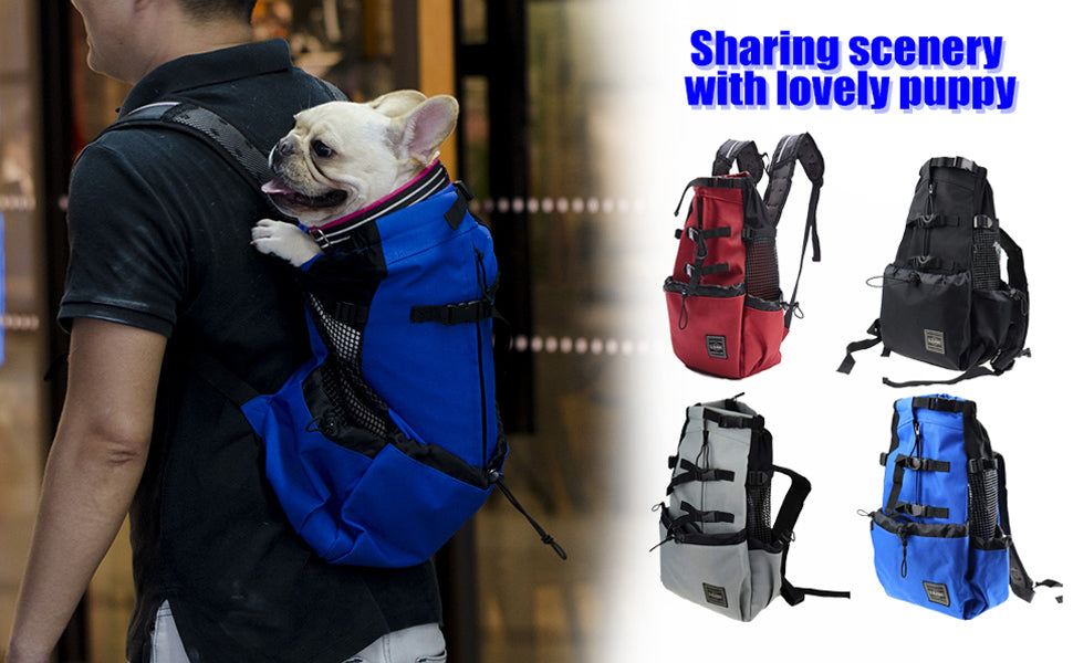 Pet Dog Carrier Bag Carrier For Dogs Backpack Out Double Shoulder Portable Travel Backpack Outdoor Dog Carrier Bag Travel