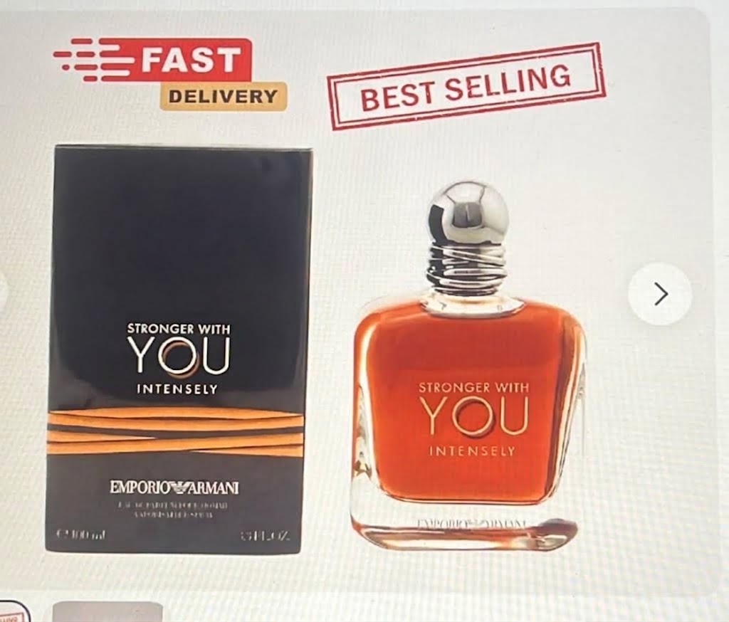 Emporio Armani Stronger With You Intensely Eau de Parfum 100ml / 3.4oz – Premium Men’s Luxury Fragrance
