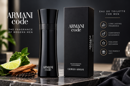 Giorgio Armani Code for Men Eau de Toilette Spray – Men’s Fragrance – New