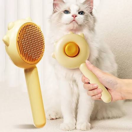 Self-Cleaning Pet Grooming Brush