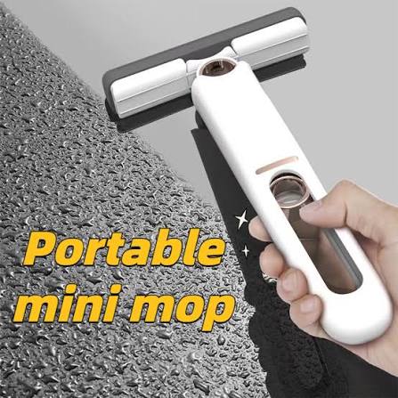 Portable Self-Squeeze Mini Mop – Hands-Free Multifunction Cleaner