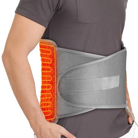 Back Heating Support Belt Heated Waist Brace With Adjustable Temperature Warm Back Belt Abdomen Warmer Lumbar Support Pad