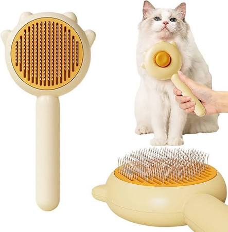 Self-Cleaning Pet Grooming Brush