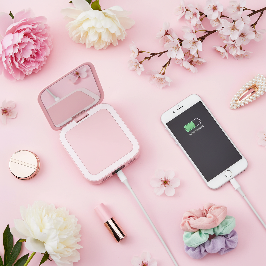 Mirror Power Bank - Charging