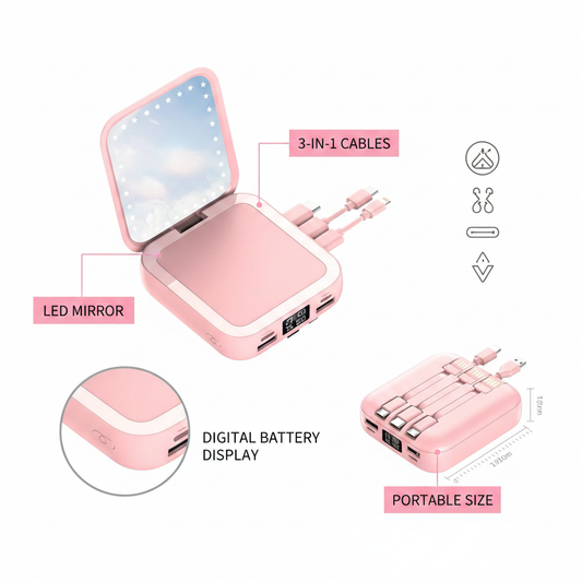 Mirror Power Bank - Features