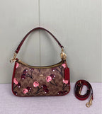 COACH Teri Shoulder Signature Canvas Cherry Print CY694 Outlet New