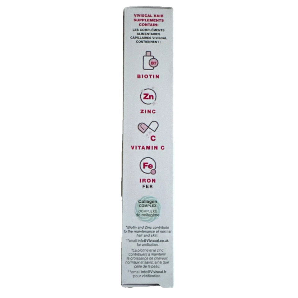 Viviscal Hair Growth Supplement for Women, 60 Tablets, with Biotin, Zinc & Ma..