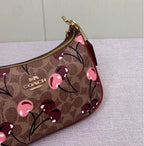 COACH Teri Shoulder Signature Canvas Cherry Print CY694 Outlet New