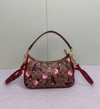 COACH Teri Shoulder Signature Canvas Cherry Print CY694 Outlet New
